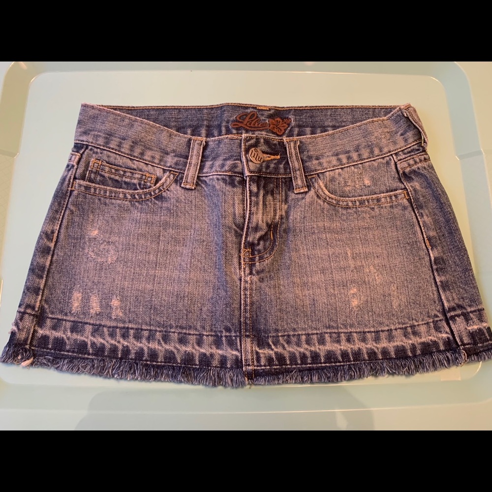 LiLu blue jean skirt